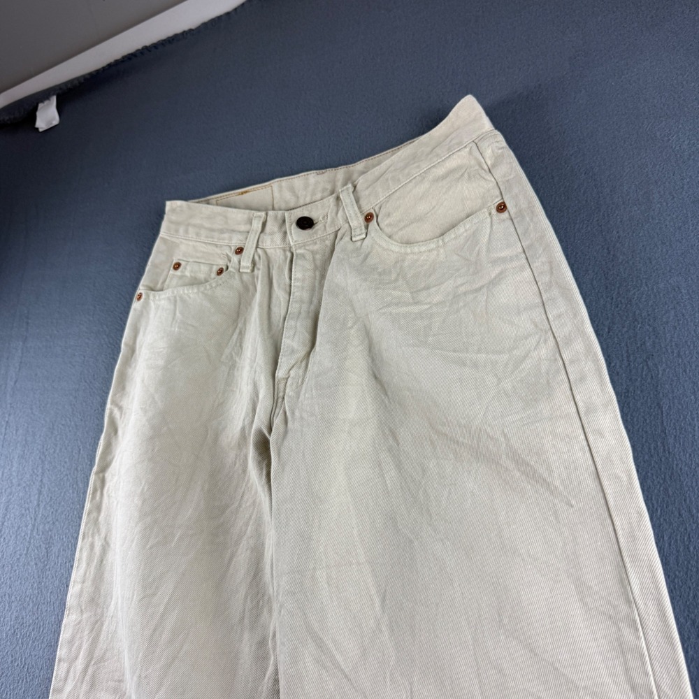 Vintage Levis 626 Jeans Women's 28x30 Beige Orange Tab Mom 90s Y2K High Rise